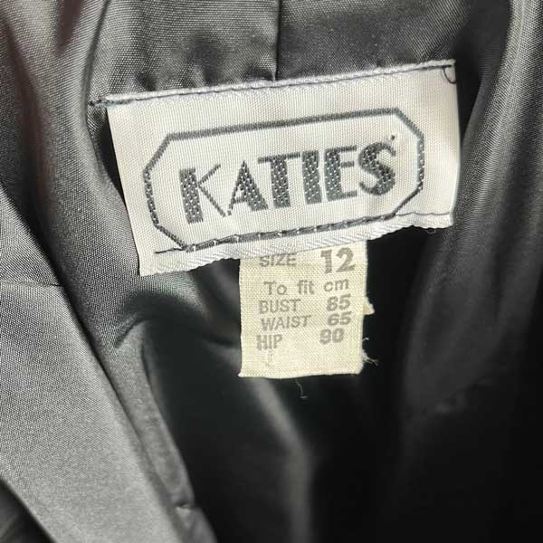 80s Vintage Katies Black Formal Dress 10/12 – Thrifty Stitches