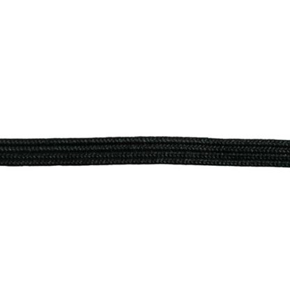 Corset lacing 5mm flat cord Black