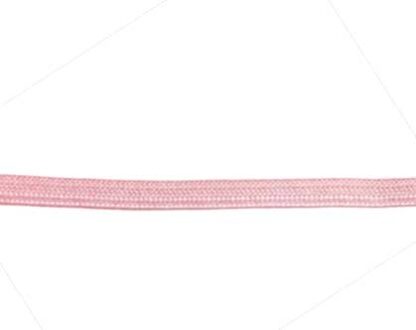 corset lacing. Pink polyester cord.