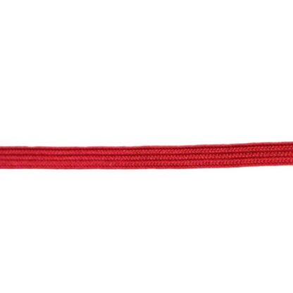 Corset lacing 5mm polyester flat laces Red.