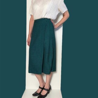 Vintage wool plaid skirt