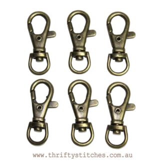 Antique bronze swivel clips Australia