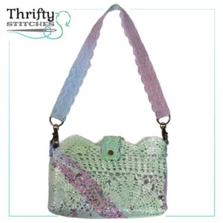 Upcycled crochet bag