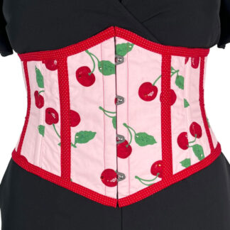 Underbust corset cherry cotton